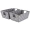 Simplify Small Woven Storage Shelf Basket in Grey, 2PK 25014-HGREY-2PK - alternate 1